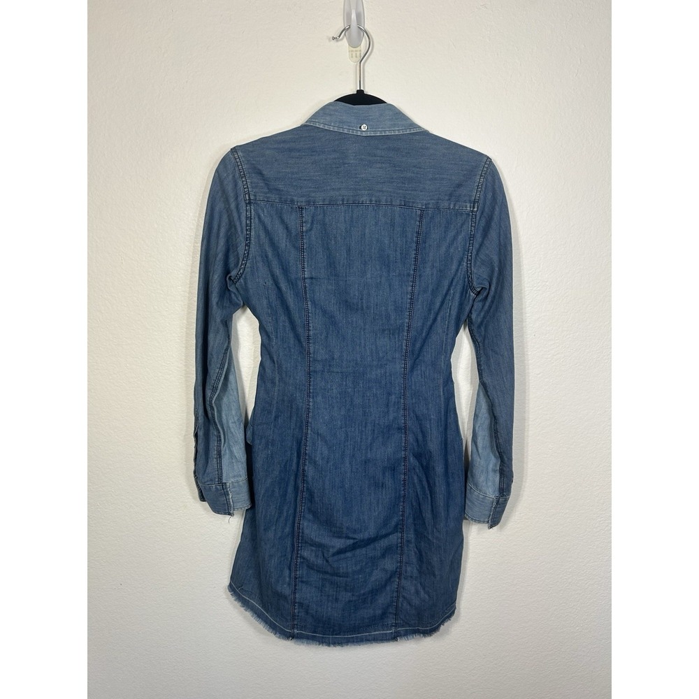 Rag & Bone Jean Destroyed Sadie Dress Women XS Brunch Comfort Spring - Picture 9 of 9